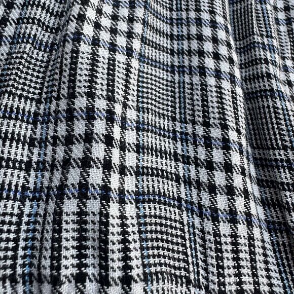 Dizzy Lizzy Summer  Long Sleeve Swing Houndstooth Plaid Dress Size Large - Picture 2 of 10